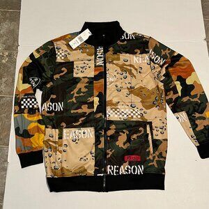 Reason Brand Camo Track Jacket Men's Size Large NWT